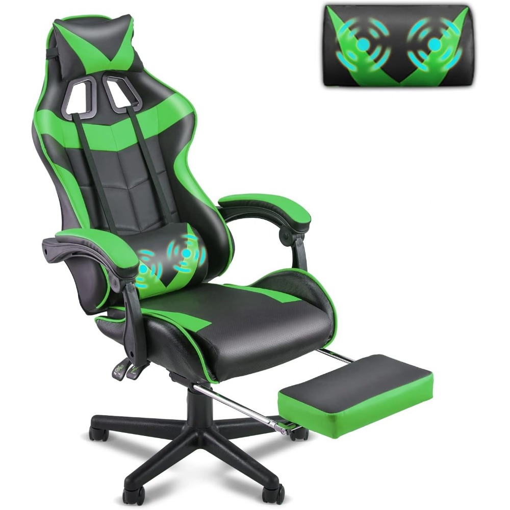 Gaming Accessories For Gaming Room - Ergonomic Gaming Chair with Footrest and