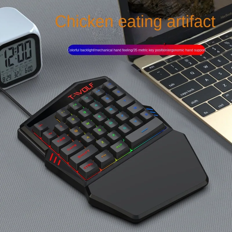 T-WOLF TF900 One Handed Keyboa - Gaming Accessories Bundle recension och pris