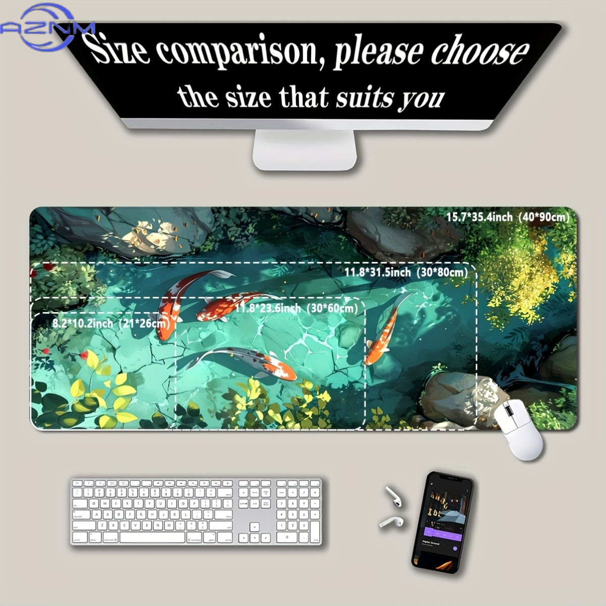 Large Koi Fish Gaming Mouse Pa - Gaming Accessories Officeworks recension och pris