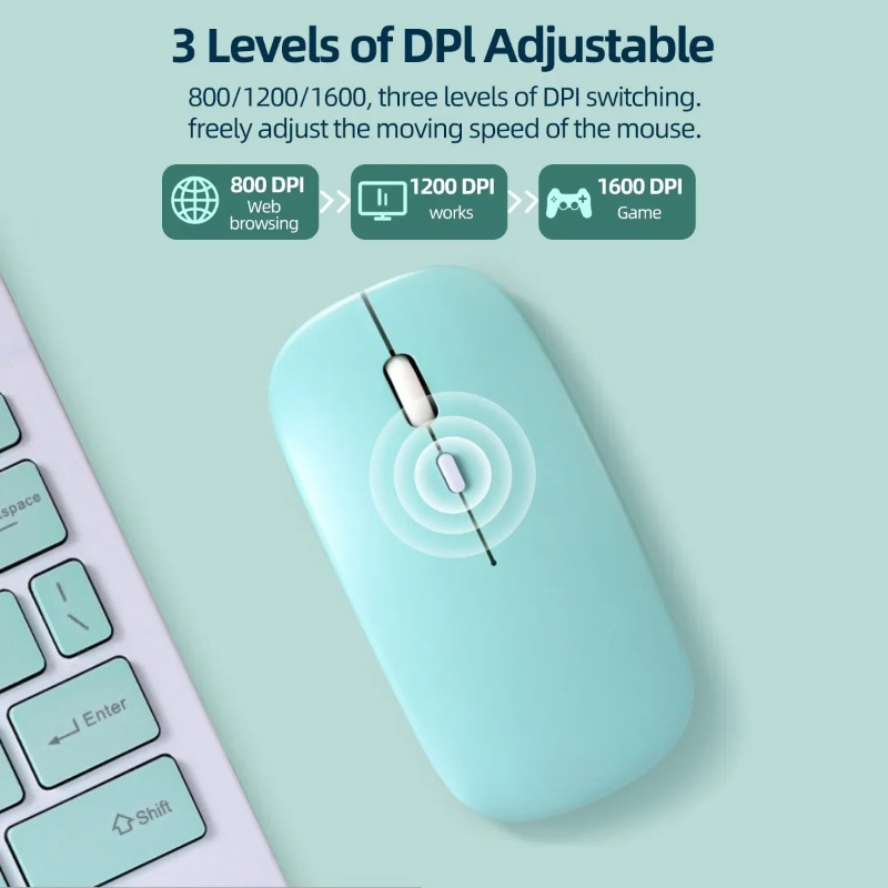 Bluetooth Wireless Mouse Silen - Gaming Accessories Ipad recension och pris