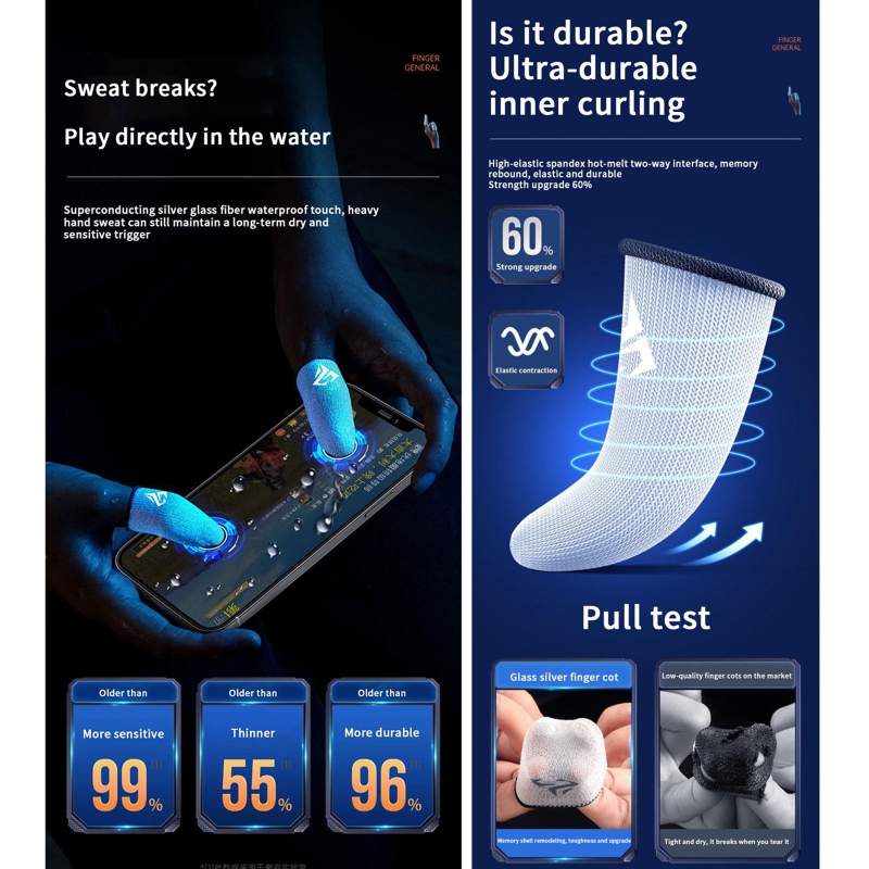 1 Pair Gamer Finger Sleeves Sw - Gaming Accessories Bundle recension och pris