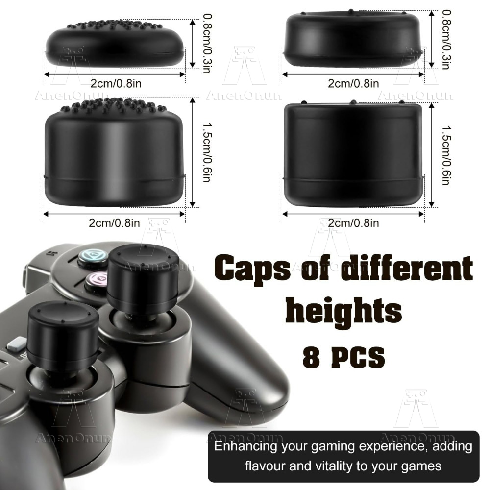 8PCS Thumb Grip Caps Controlle - Gaming Accessories Ps4 recension och pris