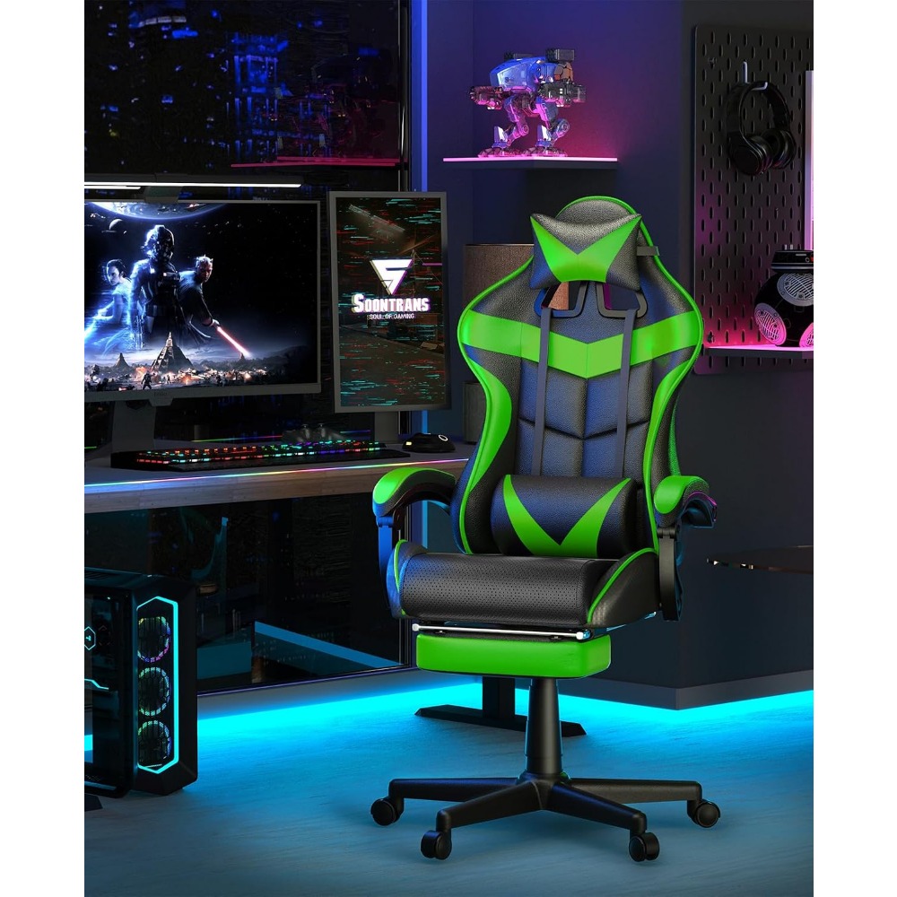 Ergonomic Gaming Chair with Fo - Gaming Accessories For Gaming Room recension och pris