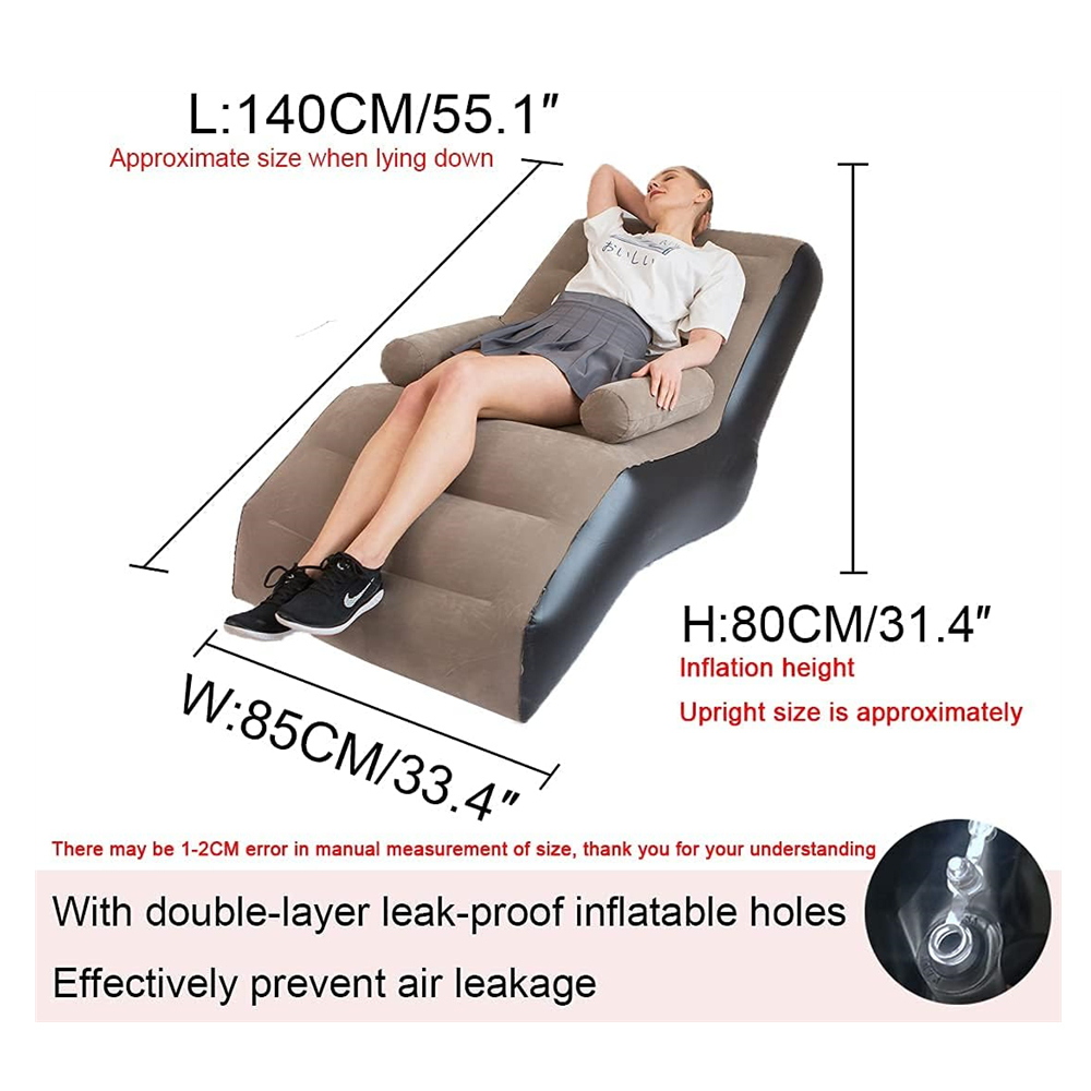 Folding Lazy Sofa,Inflatable L - Gaming Accessories For Gaming Room recension och pris