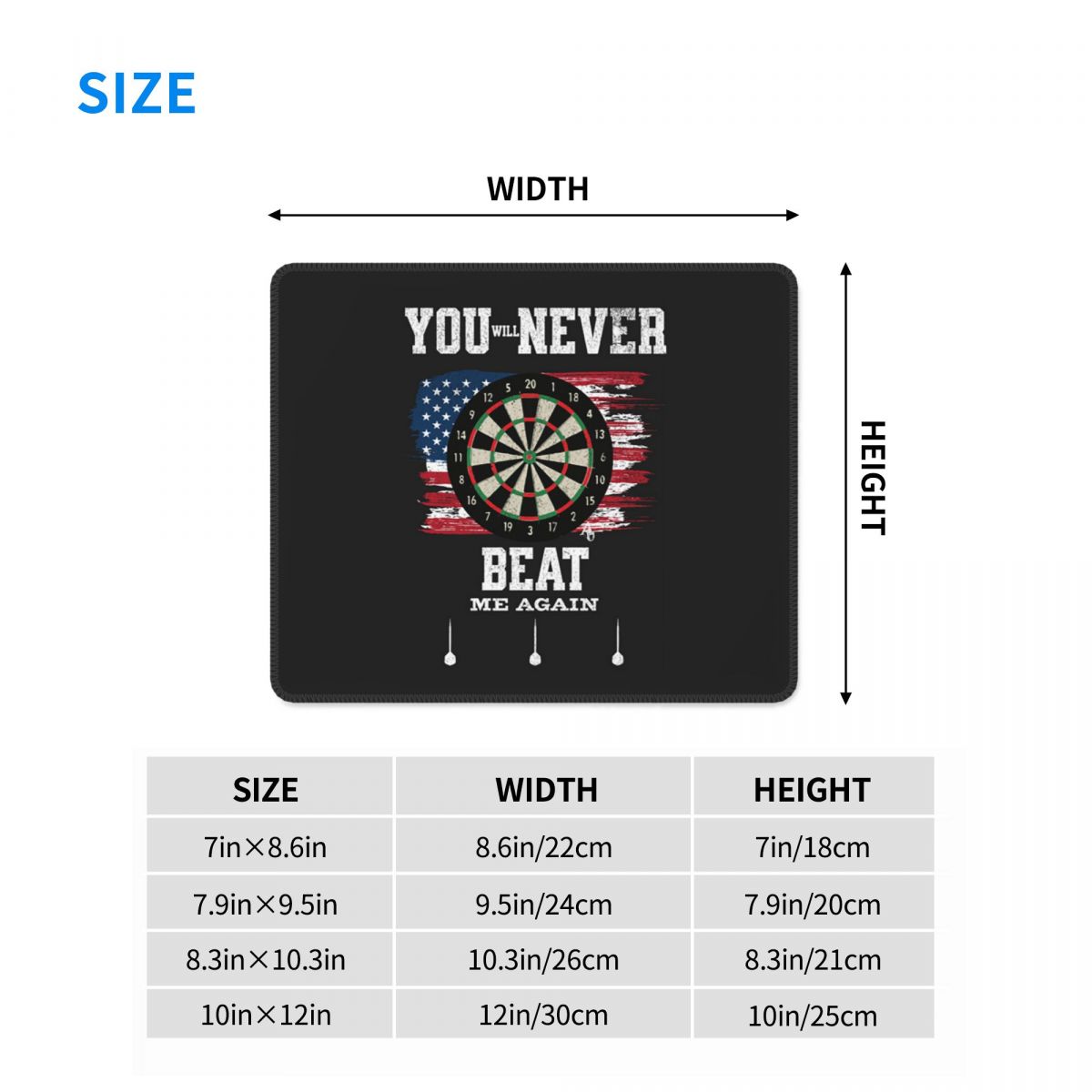 Multi-size Mouse Pad Dart Boar - Gaming Accessories Target recension och pris